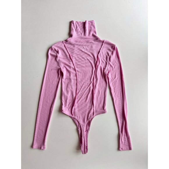 Urban Outfitters OUT FROM UNDER Willow Pink Ribbed Jersey Bodysuit, Size XS - Picture 8 of 15